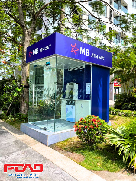 Thi công booth ATM - Công Ty Cổ Phần PDAD – Quảng Cáo Phương Đông